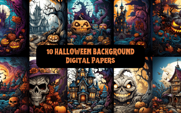 10 Halloween Backgrounds: Instant Spooky Season Designs