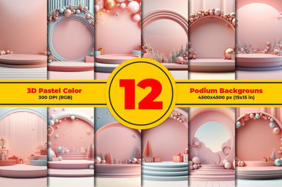 3D Pastel Color Podium Backgrounds: A Designer's Guide