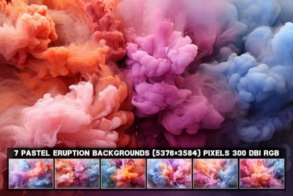 7 Abstract Pastel Eruption Backgrounds: Elevate Your Creative Projects