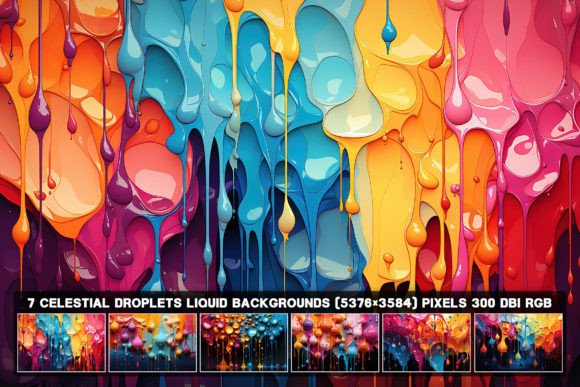 7 Abstract Whimsical Drips Backgrounds: Your Creative Spark