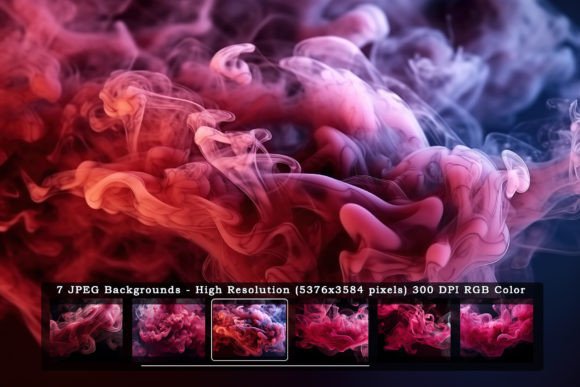 7 Brown Smoke in Black Backgrounds: A Designer's Texture Toolkit