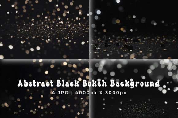 Crafting Atmosphere with Abstract Black Bokeh Backgrounds
