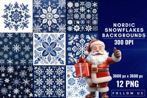 Embrace the Chill: A Guide to Nordic Snowflakes Backgrounds