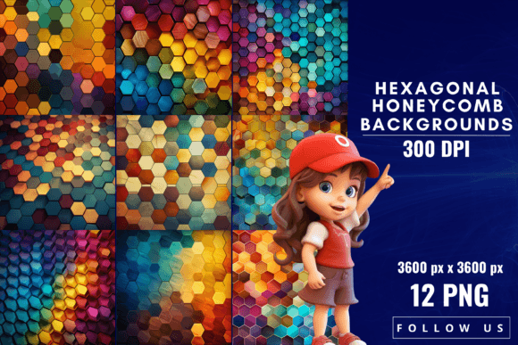 Hexagonal Honeycomb Backgrounds: Nature's Geometry for Modern Design