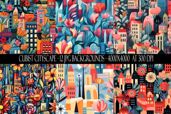 Modern Art Meets the Metropolis: A Designer's Guide to Cubist Cityscape Backgrounds