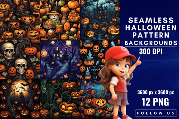 Seamless Halloween Pattern Backgrounds: Elevate Your Designs