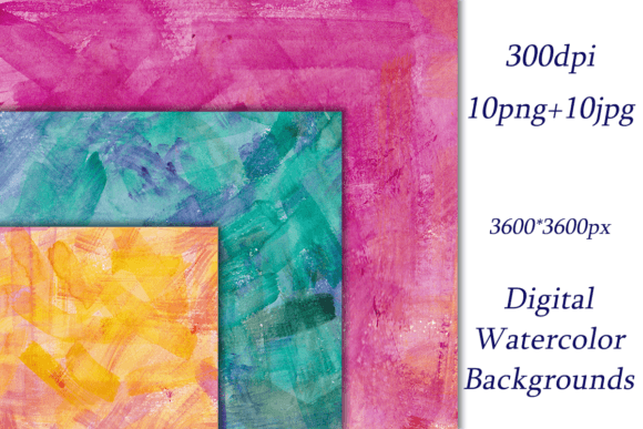 Unleashing Creativity with Digital Watercolor Bright Backgrounds