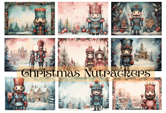 Unwrap the Magic: Christmas Nutcracker Backgrounds for Designers