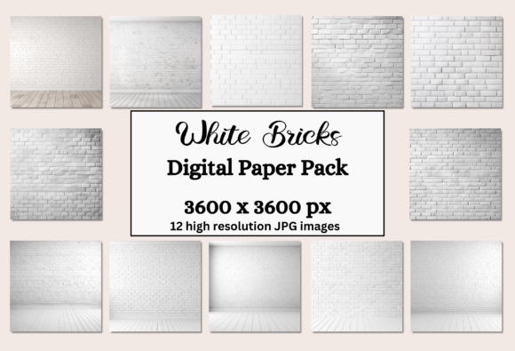 White Bricks Texture: The Ultimate Digital Paper for Modern Projects
