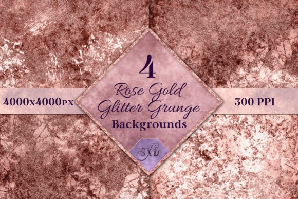 Why Rose Gold Glitter Grunge Backgrounds Elevate Modern Design